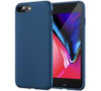 JETech Cover in Silicone per iPhone 7 Plus, iPhone 8 Plus 5,5 Pollici, Custodia Protettiva con Tutto Il Corpo Tocco Morbido setoso, Cover Antiurto con Fodera in Microfibra (Blu Cobalto)
