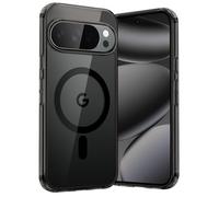 JETech Cover Magnetica per Google Pixel 10 Pro XL 2025 Compatibile con MagSafe ed Caricatore Pixelsnap, Antiurto Cellulare Paraurti Custodia, Anti-Graffio Retro Trasparente (Nero Ossidiana)