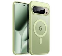 JETech Cover Magnetica per Google Pixel 10 Pro XL 2025, Compatibile con MagSafe ed Caricatore Pixelsnap, Traslucida Opaco Retro Antiurto Cellulare Custodia (Verde Giada)