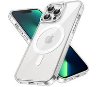 JETech Cover Magnetica per iPhone 13 Pro Max, Trasparente