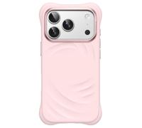 JETech Cover Magnetica Silicone per iPhone 18 Pro/17 Pro, Rosa Confetto | Compatibile con MagSafe, Texture a Vortice, Presa Morbida, Pulsante di Controllo della Fotocamera, Ammortizzante