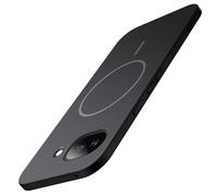 JETech Cover Magnetica Slim per Google Pixel 10a, Compatibile con MagSafe, Protezione Completa dell'Obiettivo della Fotocamera, Custodia Ultra Sottile Leggera Finitura Opaca Minimalista (Nero)