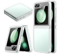 JETech Cover Opaca per Samsung Galaxy Z Flip 5 2023, Traslucida Smerigliata PC Retro con Assorbimento Degli Urti TPU Telaio Protettivo Cellulare Custodia (Traslucida)