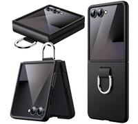 JETech Cover per Samsung Galaxy Z Flip 7 2025 con Anello Rigido in PC Sottile