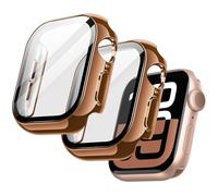 JETech Cover Placcata per Apple Watch Series 11/10 42mm, Rosa Rame Oro