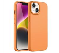 JETech Cover Silicone per iPhone 14 6,1 Pollici, Protettiva per Tutto il Corpo Morbida al Tatto, Custodia Antiurto con Fodera in Microfibra (Giallo Marigold)