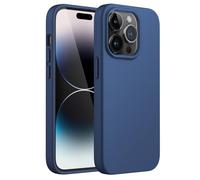JETech Cover in Silicone per iPhone 14 Pro, Blu Cobalto | Touch Morbido Setoso, Custodia Protezione Antiurto, Antigraffio, Fodera in Microfibra