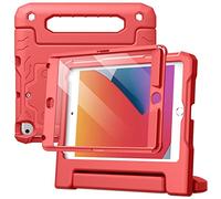 JETech Custodia Bambini per iPad mini 5/4/3/2/1 (7,9 Pollici, 2019/2015/2014/2013/2012) con Pellicola Prottetiva Integrata, Protezione Tablet Cover per Antiurto con Supporto (Rosso)