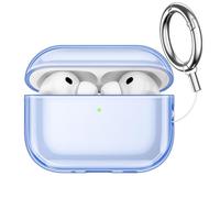 JETech Custodia Cover con Portachiavi per AirPods Pro 3, Blu