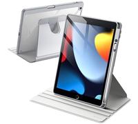 JETech Custodia Girevole per iPad 9ª/8ª/7ª Gen 10,2", Argento