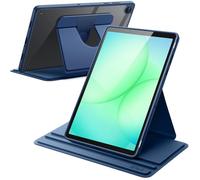 JETech Custodia Girevole per Samsung Galaxy Tab A11 Plus, Navy | Cover Supporto Rotante 360°, Retro Trasparente, Auto Svegliati/Sonno