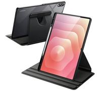 JETech Custodia Girevole per Samsung Galaxy Tab S11 Ultra, Nero | Cover Supporto Rotante 360°, Retro Trasparente, Auto Svegliati/Sonno, S Pen Holder