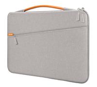 JETech Custodia Laptop per 16 Pollici MacBook Pro (M4 / M3 / M2 / M1, 2019-2024), Impermeabile Custodia Borsa con Maniglia e Tasca, Compatibile con 16 Pollici Notebook (Grigio Chiaro)