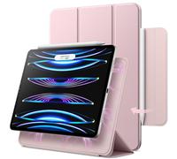 JETech Custodia Magnetica SOLO per iPad Pro 11 Pollici (2022/2021/2020/2018 Modelli), iPad Air 5/4 10,9 Pollici, Supporta 2a Gen Pencil Ricarica, Attaccamento Magnetico (Rosa)