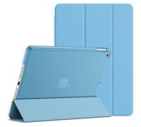 JETech Custodia per iPad 9ª/8ª/7ª Gen 10,2", Blu | Cover per 10,2" 2021/2020/2019 Modello, Retro Traslucido Sottile, Supporto Tri-Pieghevole, Auto Svegliati/Sonno, Antiurto