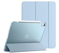 JETech Custodia per iPad Air 11" M4/M3/M2 & iPad Air 5 10.9'', Blu Chiaro | Cover per iPad Air 2026/2025/2024/2022 Modello, Retro Traslucido Sottile, Supporto Tri-Pieghevole, Auto Svegliati/Sonno