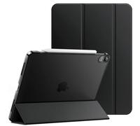 JETech Custodia per iPad Air 11" M4/M3/M2 & iPad Air 5 10.9'', Nero | Cover per iPad Air 2026/2025/2024/2022 Modello, Retro Traslucido Sottile, Supporto Tri-Pieghevole, Auto Svegliati/Sonno