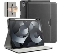 JETech Custodia per iPad Air 11 Pollici M4/M3/M2 (2026/2025/2024), iPad Air 5/4 (Modello 2022/2020), PU Pelle Folio Cover con Portapenne & Tasca, Multi-Angolo Visualizzazione (Grigio Siderale)