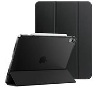JETech Custodia per iPad Air 13" M4/M3/M2, Nero | Cover per 2026/2025/2024 Modello, Retro Traslucido Sottile, Supporto Tri-Pieghevole, Auto Svegliati/Sonno, Antiurto