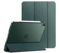JETech Custodia per iPad Air 13 Pollici M4/M3/M2 (2026/2025/2024), Sottile Supporto Rigido Retro Conchiglia Intelligente Cover con Auto Svegliati/Sonno (Verde Notte)