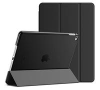 JETech Custodia per iPad Air 2, Nero | Cover Retro Traslucido Sottile, Supporto Tri-Pieghevole, Auto Svegliati/Sonno, Antiurto