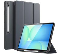 JETech Custodia per Samsung Galaxy Tab S10 FE Plus 13,1", Grigio | Cover TPU morbido, Porta S Pen, Supporto Tri-fold, Auto Svegliati/Sonno