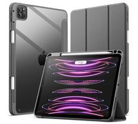 JETech Custodia SOLO per iPad Pro 11 Pollici (2022/2021/2020/2018) con Portapenne, il Involucro Posteriore Chiaro Trasparente Supporto Cover Sottile per Tablet Antiurto (Grigio Siderale)