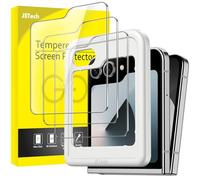 JETech Frontale Pellicola Protettiva per Galaxy Z Flip7FE 2025 / Z Flip 6 2024, Vetro Temperato Film con Strumento di Installazione Facile, Compatibile con Cover, HD Chiaro, Pacco da 3