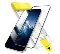 JETech Infinito AR Pellicola Protettiva per iPhone 17 Pro Max, Rivestimento Antiriflesso, 3D a Copertura Totale Vetro Temperato, Infrangibile di Grado Militare, Resistente alle Sbavature, 1 Pezzi