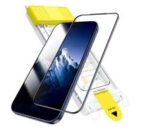 JETech Infinito AR Pellicola Protettiva per iPhone 17 Pro, Rivestimento Antiriflesso, 3D a Copertura Totale Vetro Temperato, Infrangibile di Grado Militare, Resistente alle Sbavature, 1 Pezzi
