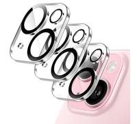 JETech Pellicola Fotocamera per iPhone 15 6,1 Pollici e iPhone 15 Plus 6,7 Pollici, 9H Vetro Temperato Lente Protettiva, Protezione Obiettivo Della, HD Chiaro, Pacco da 3