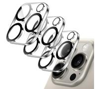 JETech Pellicola Fotocamera per iPhone 15 Pro 6,1 Pollici e iPhone 15 Pro Max 6,7 Pollici, 9H Vetro Temperato Lente Protettiva, Protezione Obiettivo Della, HD Chiaro, Pacco da 3