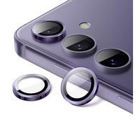 JETech Pellicola Fotocamera per Samsung Galaxy S24+ / S24 Plus, 9H Vetro Temperato Cover Anello Individuale in Metallo, Vassoio di Installazione Facile, HD Chiaro, 1 Set (Cobalt Violet)