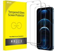 JETech Pellicola Protettiva a Copertura Totale per iPhone 12 Pro Max 6,7 Pollici, Completa Vetro Temperato Film 9H Compatibile con Cover, HD Chiaro, Pacco da 3