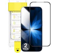 JETech Pellicola Protettiva a Copertura Totale per iPhone 17, AR Rivestimento Antiriflesso, Vetro Temperato con Bordo Nero e Installazione con Allineamento Automatico, 6,3 Pollici, 2 Pezzi