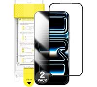 JETech Pellicola Protettiva a Copertura Totale per iPhone 17 Pro Max, AR Rivestimento Antiriflesso, Vetro Temperato con Bordo Nero e Installazione con Allineamento Automatico, 6,9 Pollici, 2 Pezzi