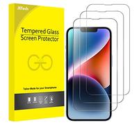 JETech Pellicola Protettiva a Copertura Totale per iPhone 16e 2025, iPhone 14 6,1 Pollici, Completa Vetro Temperato Film 9H Compatibile con Cover, HD Chiaro, Pacco da 3