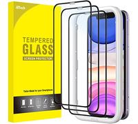 JETech Pellicola Protettiva Completa per iPhone 11/XR, 3 Pezzi | Vetro Temperato Bordo Nero, Strumento Installazione Facile, HD Trasparente, Compatibile con Custodie