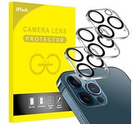 JETech Pellicola Protettiva Fotocamera per iPhone 12 Pro Max, 3 Pezzi | Vetro temperato 9H, HD trasparente, antigraffio, non altera le foto notturne, compatibile con custodie