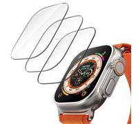 JETech Pellicola Protettiva per Apple Watch Ultra 3/2/1 49mm, Vetro Temperato Film, HD Chiaro, Pacco da 3