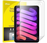 JETech Pellicola Protettiva per iPad mini A17 Pro/6ª Gen, 3 Pezzi | Per 8,3" 2024/2021 Modello, HD Trasparente, Vetro Temperato Antigraffio