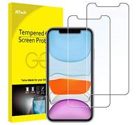 JETech Pellicola Protettiva per iPhone 11/XR, 2 Pezzi | HD Trasparente, Compatibile con Face ID, Vetro Temperato Antigraffio