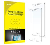 JETech Pellicola Protettiva per iPhone 8 Plus /7 Plus 5,5 Pollici Vetro Temperato, Pacco da 2