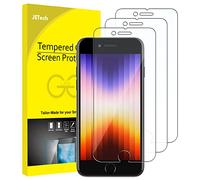 JETech Pellicola Protettiva per iPhone SE 3 (2022 3a Generazione) 4,7" in Vetro Temperato, Pacco da 3