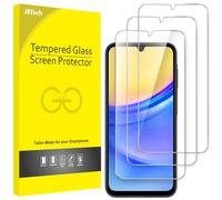 JETech Pellicola Protettiva per Samsung Galaxy A15 4G / 5G 6,5 Pollici, 9H Vetro Temperato Film, Antigraffio, HD Chiaro, Pacco da 3