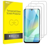 JETech Pellicola Protettiva per Samsung Galaxy A16, 3 Pezzi | HD Trasparente, Compatibile con Face ID, Vetro Temperato Antigraffio