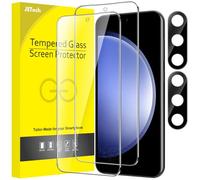 JETech Pellicola Protettiva per Samsung Galaxy S23 FE 6,4 Pollici con Protezione Fotocamera, Vetro Temperato Film, Compatibile ID Impronte Digitali, HD Chiaro, Pacco da 2 Ciascuno