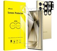 JETech Pellicola Protettiva per Samsung Galaxy S24 Ultra 5G 6,8 Pollici con Pellicola Fotocamera, Flessibile TPU Film, Compatibile ID Impronte Digitali, HD Chiaro, Pacco da 2 Ciascuno