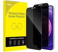 JETech Pellicola Protettiva Privacy per iPhone 12 mini, 2 Pezzi | Vetro Temperato Anti-Spia a Copertura Completa, Protezione Bordo a Bordo, Compatibile con Custodie, HD Trasparente