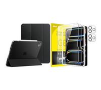 JETech per iPad Pro 11 Pollici M5/M4 2025/2024 Custodia e Pellicola Protettiva con Protezione per Obiettivo Fotocamera Pacchetto